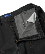 LFYT - BLACK DENIM PAINTER PANTS LA261102