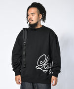 LFYT - SIDE PRINTED SCRIPT LOGO CREW SWEAT LA230702