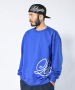 LFYT - SIDE PRINTED SCRIPT LOGO CREW SWEAT LA230702