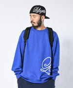 LFYT - SIDE PRINTED SCRIPT LOGO CREW SWEAT LA230702