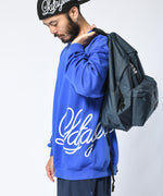 LFYT - SIDE PRINTED SCRIPT LOGO CREW SWEAT LA230702