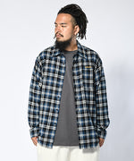 LFYT - SCRIPT LOGO PLAID FLANNEL SHIRT LA230204