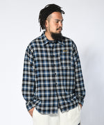 LFYT - SCRIPT LOGO PLAID FLANNEL SHIRT LA230204