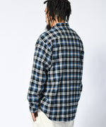 LFYT - SCRIPT LOGO PLAID FLANNEL SHIRT LA230204