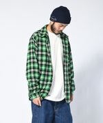 LFYT - SCRIPT LOGO PLAID FLANNEL SHIRT LA230204