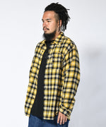 LFYT - SCRIPT LOGO PLAID FLANNEL SHIRT LA230204