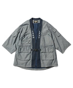 LFYT × LAKH - RECYCLED DENIM FUNCTIONAL KIMONO "REVERSE" PLK-LFYT BLUE