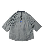 LFYT × LAKH - RECYCLED DENIM FUNCTIONAL KIMONO "REVERSE" PLK-LFYT BLUE