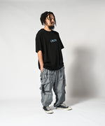 LFYT × LAKH - RECYCLED DENIM FUNCTIONAL TEN POCKETS CARGO PANTS "REVERSE" FTPC-LFYT BLUE