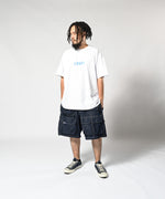 LFYT × LAKH - RECYCLED DENIM FUNCTIONAL TEN POCKETS CARGO SHORTS "REGULAR" SH-FTPC-LFYT NAVY