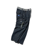 LFYT × LAKH - RECYCLED DENIM FUNCTIONAL TEN POCKETS CARGO PANTS "REGULAR" FTPC-LFYT NAVY