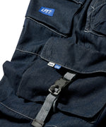 LFYT × LAKH - RECYCLED DENIM FUNCTIONAL TEN POCKETS CARGO PANTS "REGULAR" FTPC-LFYT NAVY