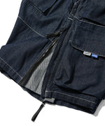 LFYT × LAKH - RECYCLED DENIM FUNCTIONAL TEN POCKETS CARGO SHORTS "REGULAR" SH-FTPC-LFYT NAVY