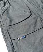 LFYT × LAKH - RECYCLED DENIM FUNCTIONAL TEN POCKETS CARGO SHORTS "REVERSE" SH-FTPC-LFYT BLUE