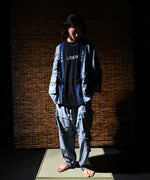 LFYT × LAKH - RECYCLED DENIM FUNCTIONAL KIMONO "REVERSE" PLK-LFYT BLUE