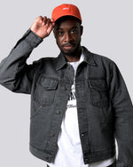 LFYT - BLACK DENIM TRUCKER JACKET LA261004