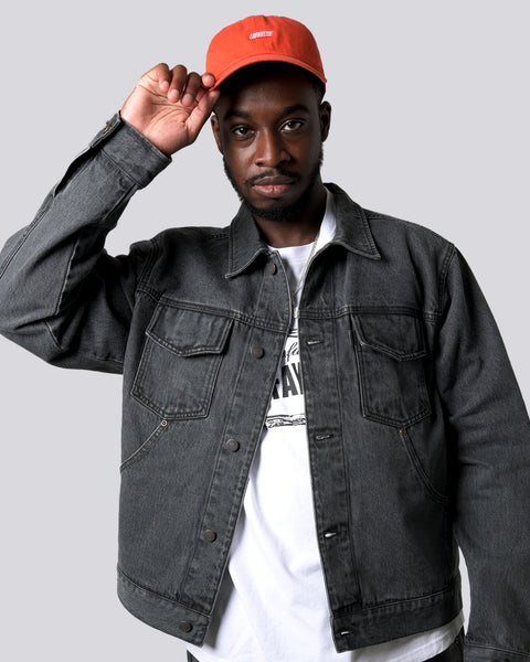 LFYT - BLACK DENIM TRUCKER JACKET LA261004