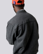 LFYT - BLACK DENIM TRUCKER JACKET LA261004