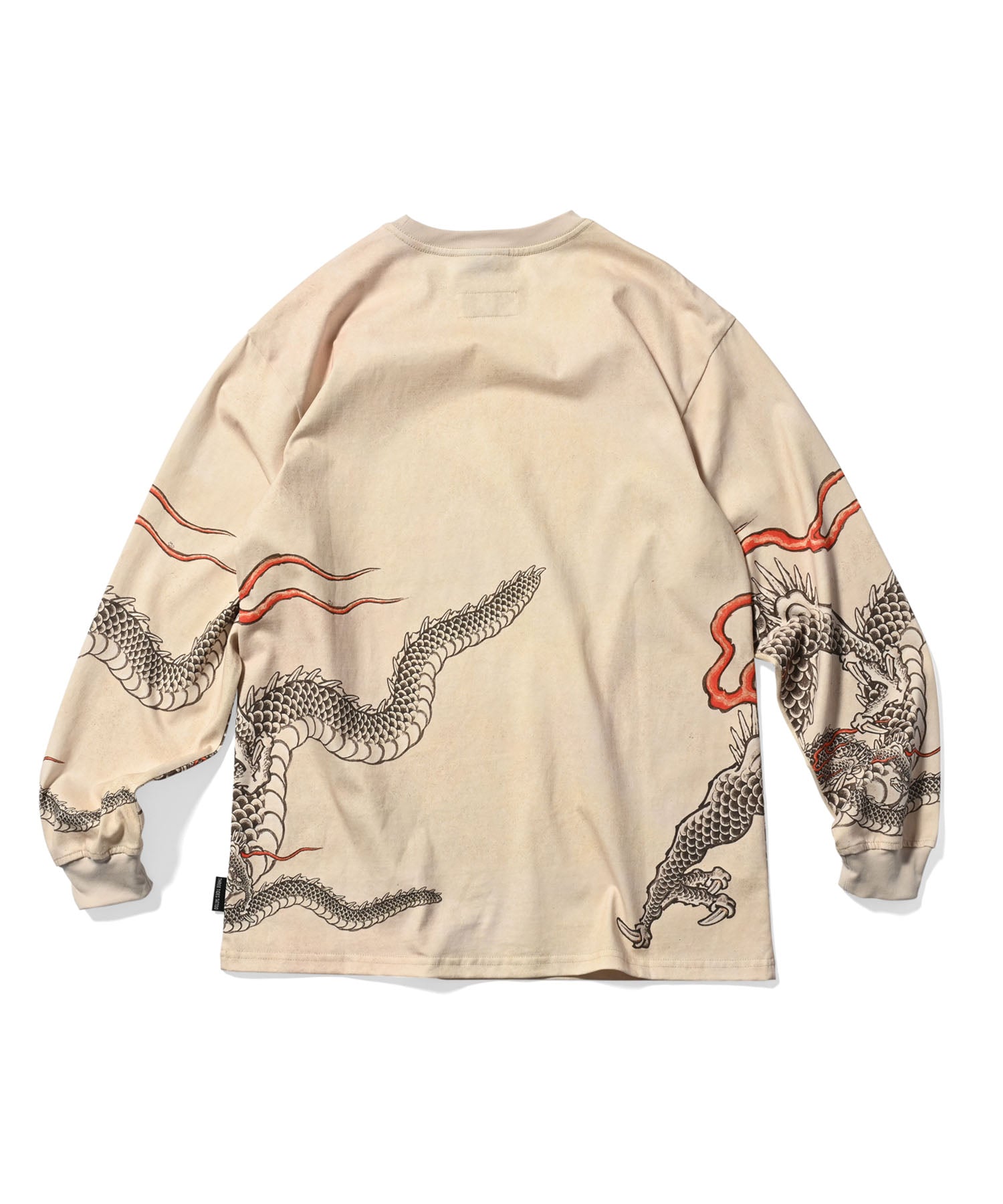 LFYT × THREE TIDES TATTOO - LF LOGO ICHIBAY DRAGON L/S TEE LE240102