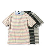 LFYT SCRIPT LOGO MULTI STRIPED TEE LS230122