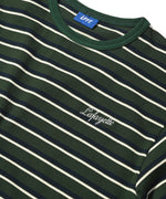 LFYT SCRIPT LOGO MULTI STRIPED TEE LS230122