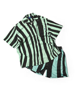 LFYT DISTORTED STRIPE S/S SHIRT LS230207