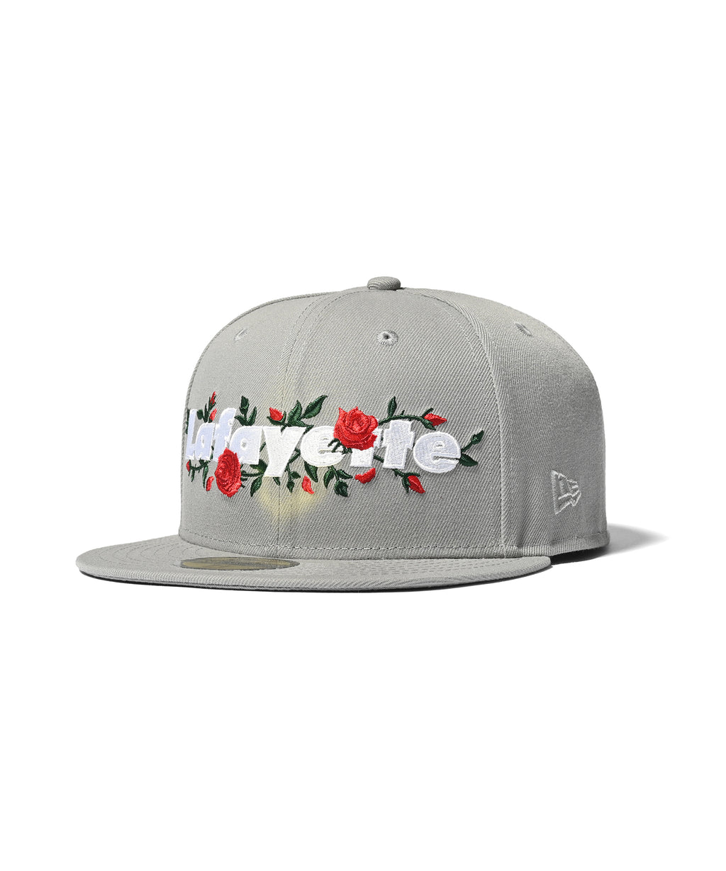 LFYT x NEW ERA Lafayette ROSE LOGO 59FIFTY LS231409 GRAY