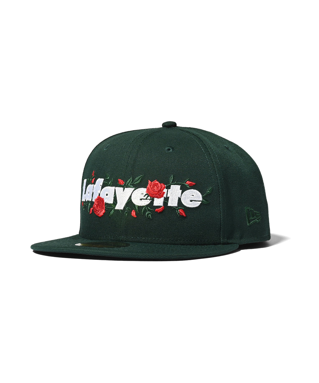 LFYT x NEW ERA 老佛爺玫瑰標誌 59FIFTY LS231409 綠色