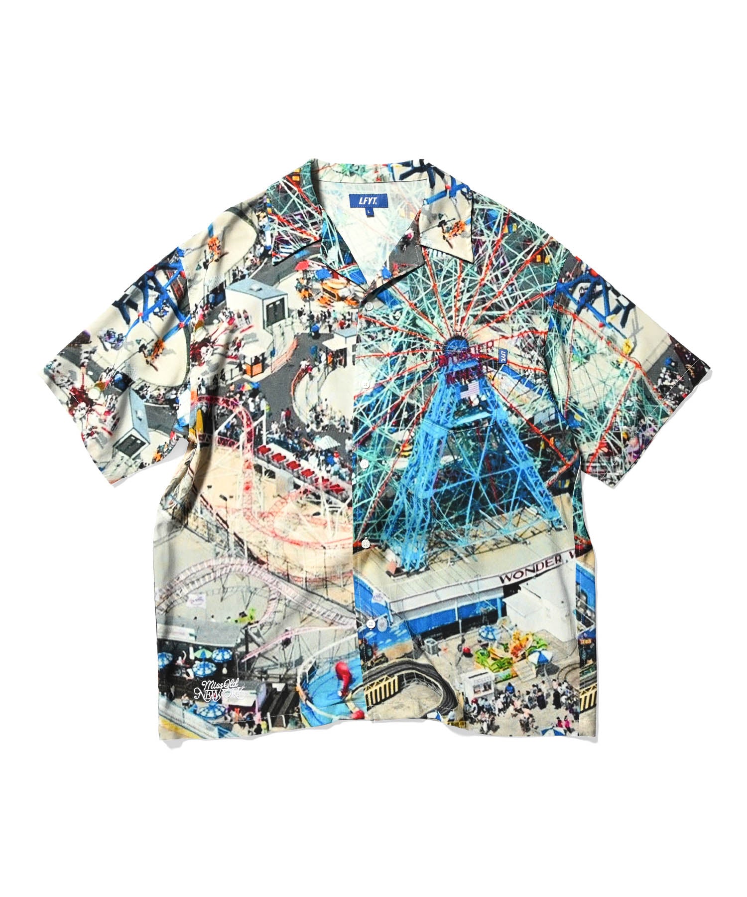 LFYT - OLD NEW YORK S/S SHIRT -90s WONDER WHEEL- LS240204