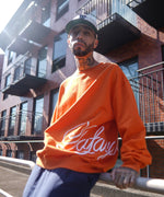 LFYT - SIDE PRINTED SCRIPT LOGO CREW SWEAT LA230702