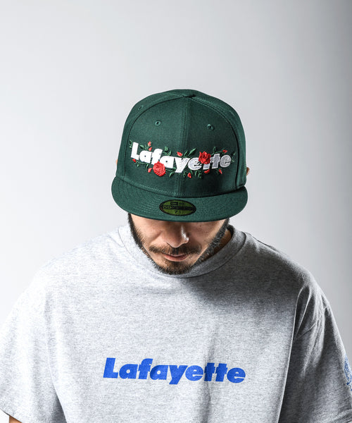 LFYT x NEW ERA Lafayette ROSE LOGO 59FIFTY LS231409 GREEN