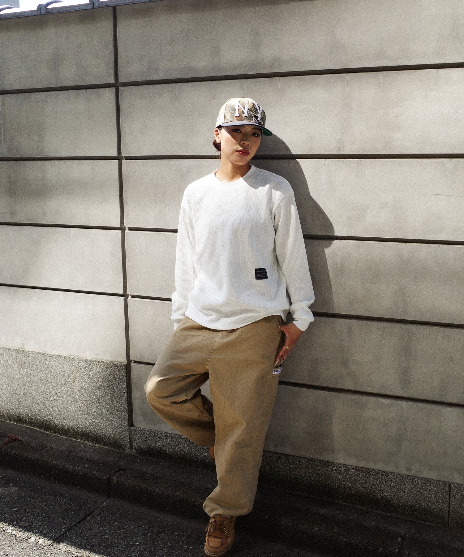 LFYT - WAFFLE THERMAL L/S TEE LA250104