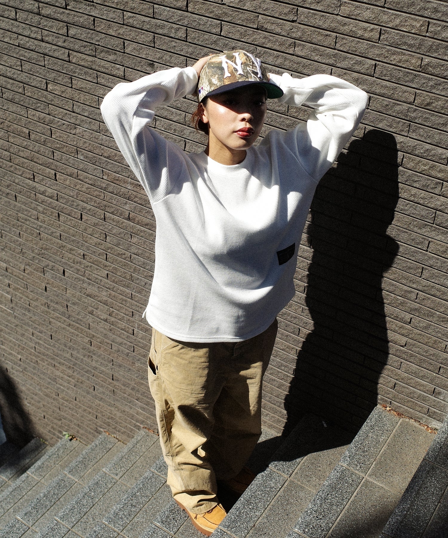 LFYT - WAFFLE THERMAL L/S TEE LA250104