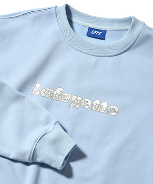 LFYT × CRASTY - LOGO CREWNECK SWEATSHIRT LE240702