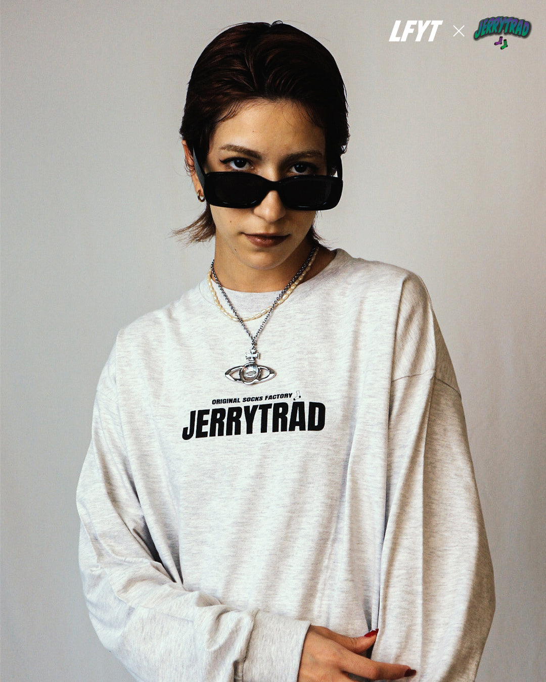 LFYT × JERRYTRAD - Gooddirty Girls L/S T 卹 LE230161