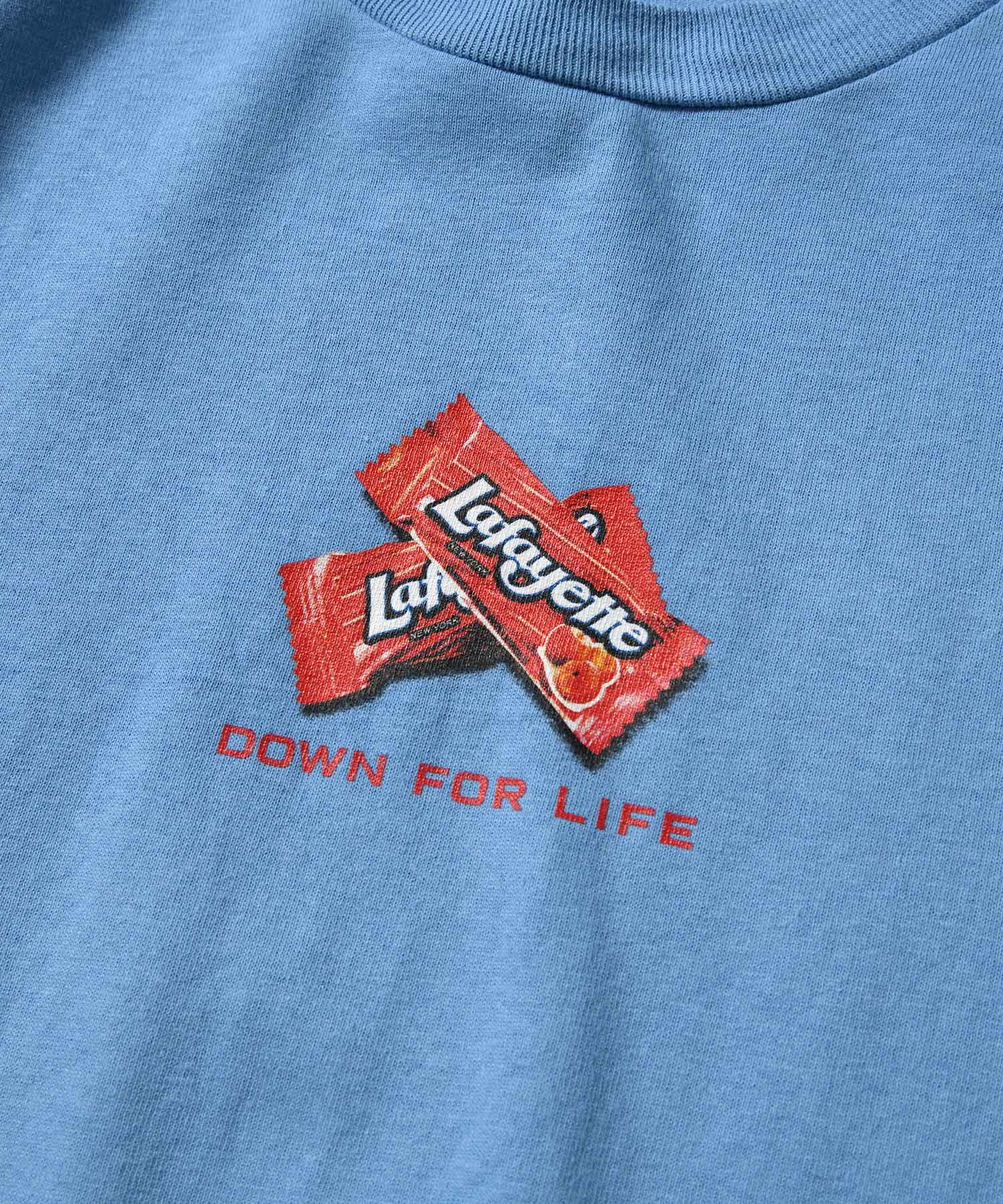 DOWN FOR LIFE TEE LS220106 BLUE