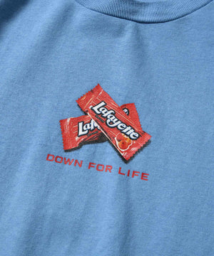 DOWN FOR LIFE TEE LS220106 BLUE