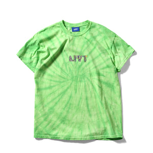 LFYT × FRITILLDEA …AND KINDNESS TO ALL TIE DYED TEE LS220116 LIME