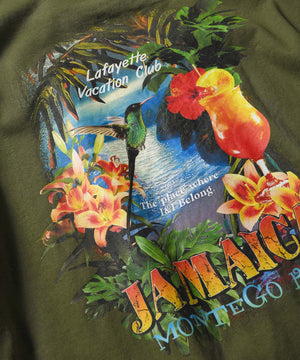 VACATION CLUB JAM TOUR TEE LS220123 OLIVE