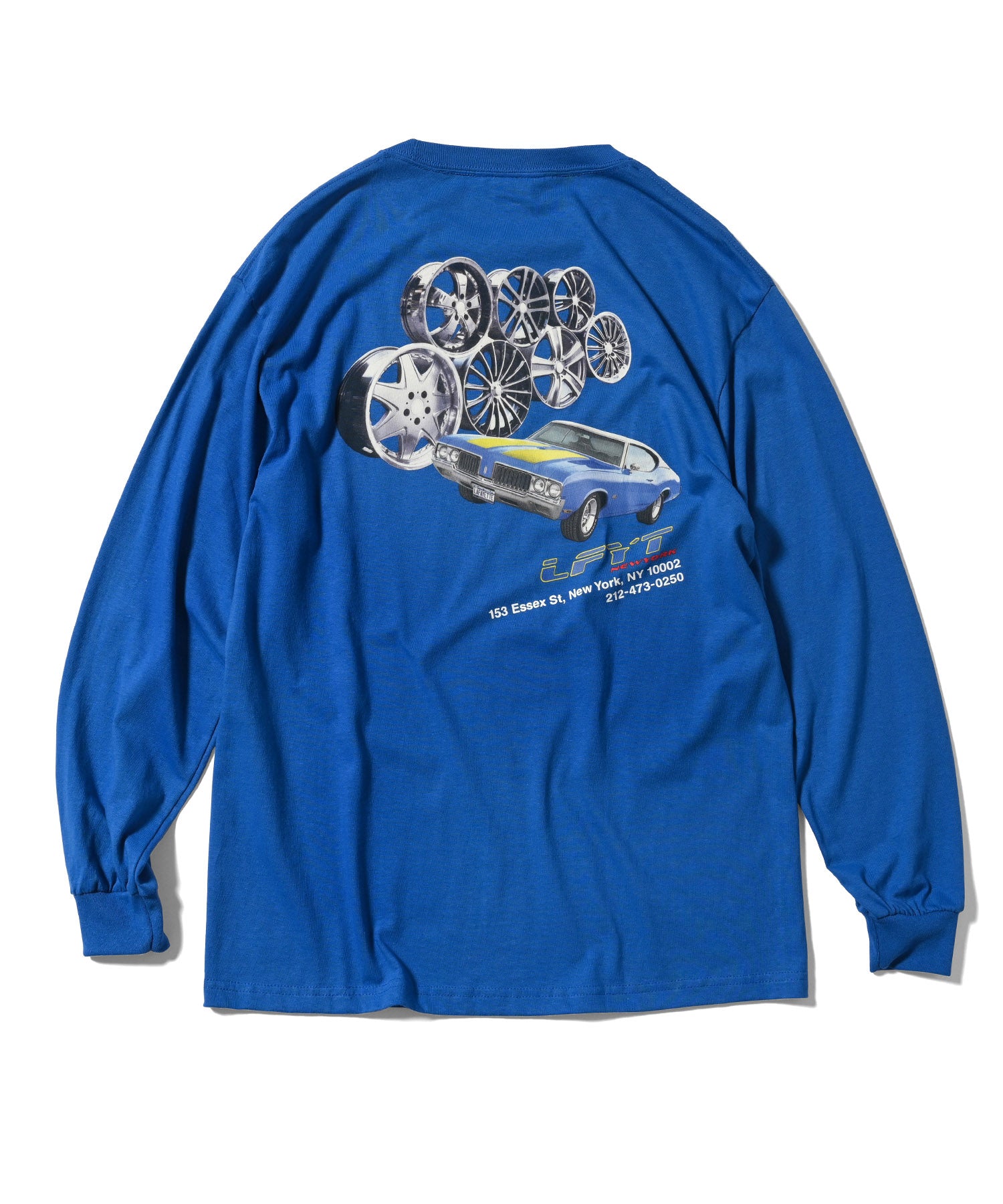 LFYT 鍍鉻輪 L/S T 卹 LA220101 藍色