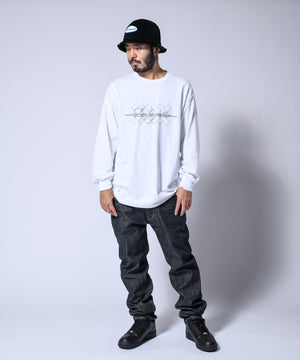 LFYT BARBED WIRE L/S TEE LA220112 WHITE