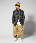 LFYT CLASSIC HEAVY WEIGHT FLANNEL SHIRT LA220202 GREEN