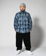 LFYT CLASSIC HEAVY WEIGHT FLANNEL SHIRT LA220202 BLUE