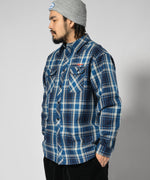 LFYT CLASSIC HEAVY WEIGHT FLANNEL SHIRT LA220202 BLUE