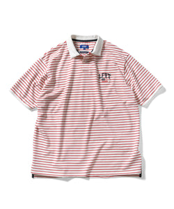 LFYT OLD GLORY ARCH LOGO STRIPED POLO SHIRT LS220301 RED