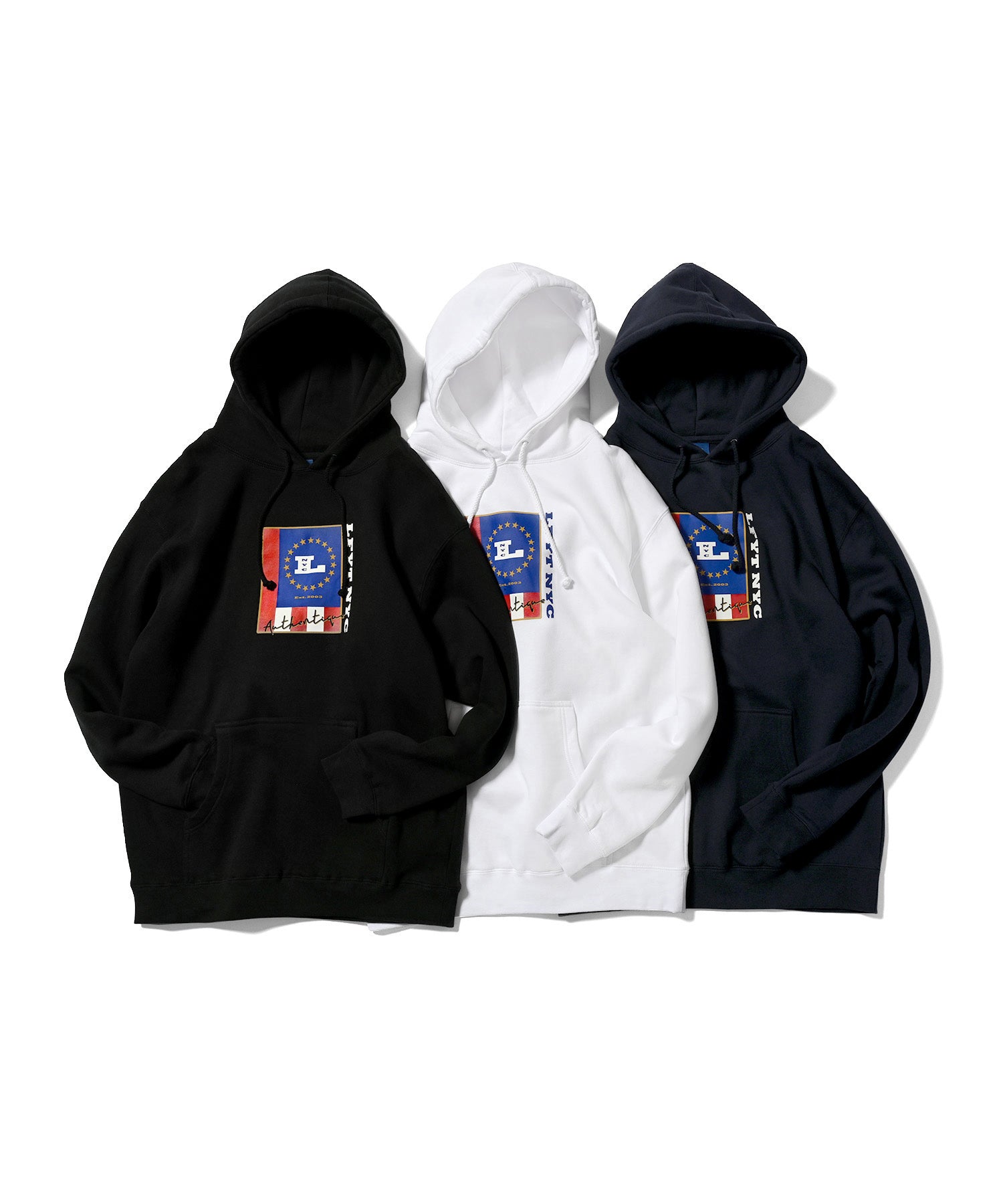 LFYT AUTHENTIQUE HOODIE LA220508 NAVY