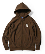 LFYT MONOGRAM LF LOGO US COTTON FULL ZIP HOODIE LA220509 BROWN