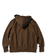 LFYT MONOGRAM LF LOGO US COTTON FULL ZIP HOODIE LA220509 BROWN