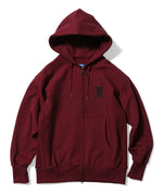 LFYT MONOGRAM LF LOGO US COTTON FULL ZIP HOODIE LA220509 BURGUNDY