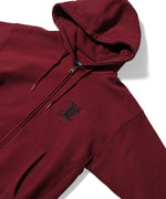 LFYT MONOGRAM LF LOGO US COTTON FULL ZIP HOODIE LA220509 BURGUNDY